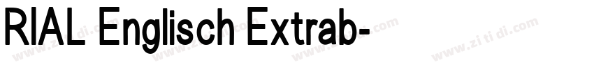RIAL Englisch Extrab字体转换